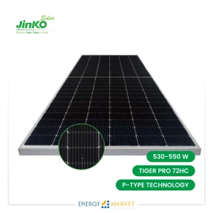Panneau solaire  JINKO Solar  550 Watt Tiger PRO 72HC P-Type